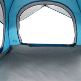Camping Tent Cabin 4-Person Blue Waterproof 4009453