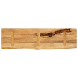 Table Top 100x20x2.5 cm Live Edge Solid Wood Rough Mango 370324