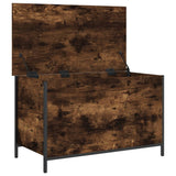 Storage Bench Smoked Oak 80x42.5x50 cm Engineered Wood 839015