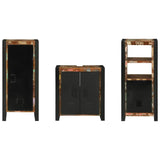 Bathroom Furniture Set 3 pcs Multicolour Solid Reclaimed Wood 3305631