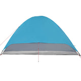 ZNTS Camping Tent Dome 6-Person Blue Waterproof 94413