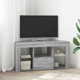 Corner LED TV Cabinet Wall-mounted Grey Sonoma 100 x 40 x 50 cm 889801