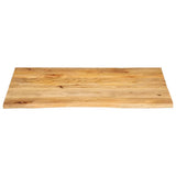 Table Top Live Edge 110x80x2.5 cm Solid Wood Mango 370461