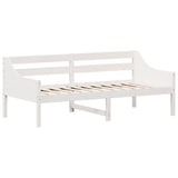 ZNTS Day Bed without Mattress White 75x190 cm Small Single Solid Wood Pine 842843