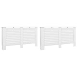 Radiator Covers 2 pcs White 152x19x81.5 cm MDF 3051375