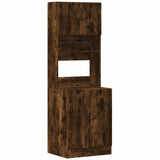 Kitchen Cabinet Smoked Oak 60x50x180 cm Engineered Wood 3276641