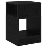 End Table 2 pcs Black Oak 30.5 x 30 x 45 cm Engineered Wood 890899