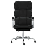 Reclining Office Chair Black Faux Leather 349799