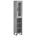 Highboard Grey Sonoma 34.5x34x180 cm Engineered Wood 3199391