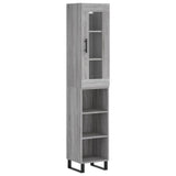 Highboard Grey Sonoma 34.5x34x180 cm Engineered Wood 3199391