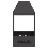 Fire Pit Black 50 x 50 x 100 cm Steel 858990
