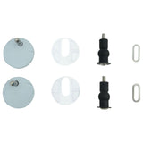 WC Toilet Seat with Soft Close Lid MDF Green Water Drop Design 146915