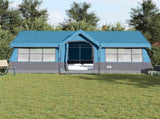 Family Tent with Roof Blue and Grey 622 x 295 x 238 cm 4100701