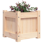 ZNTS Garden Planters 2 pcs Solid Wood Pine 837395