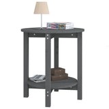 Coffee Table Grey 55x60 cm Solid Wood Pine 822354