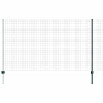 Fence with Posts Green 1.4 x 10 m Steel 3335969