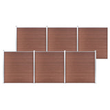 Garden Fence WPC 1045x186 cm Brown 3053211