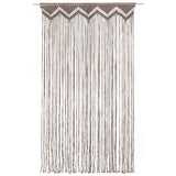 Macrame Curtain Taupe 140x240 cm Cotton 323980