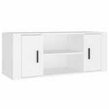 ZNTS TV Cabinet White 100x35x40 cm Engineered Wood 823091