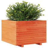 Garden Planter Wax Brown 70x70x49.5 cm Solid Wood Pine 847365