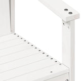 3 Piece Garden Lounge Set White Solid Wood Pine 832631