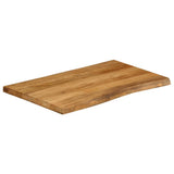Table Top 80x60x3.8 cm Live Edge Solid Wood Mango 370788