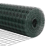 Fence with Posts Green 1.6 x 10 m Steel 3336003