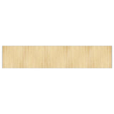 Rug Rectangular Light Natural100x1000 cm Bamboo 376969