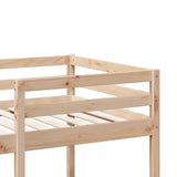 Loft Bed Frame without Mattress 80x200cm Solid Wood Pine 3308544