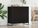 Shoe Cabinet Black Oak 79 x 36 x 100 cm Engineered Wood 886462