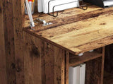 Desk with Shelf Old Wood 71.5 x 31.5 x 106.5 cm Engineered Wood 869488