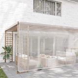 Clear Tarpaulin with Eyelets 6x6 m Polyethylene 4018529