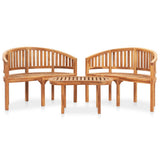 Garden Lounge Set Teak Solid Teak Wood Medium Durable 3059966