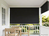 Outdoor Roller Blind UV Protection Anthracite Polyester 42041217