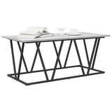 Coffee Table Grey 100 x 50 x 40 cm Engineered Wood and Metal 869711