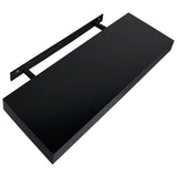 Floating Wall Shelves 2 pcs Black 40x20x3.8 cm 288200