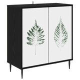 Sideboard HANAU Black Oak 69 x 33 x 76 cm Engineered Wood 8006945