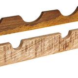Wine Rack Brown 120 x 45 x 33 cm Solid Rough Mango Wood 4104763