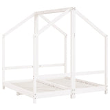 Kids Bed Frame White 2x cm Solid Wood Pine 3200593