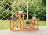 Flower Stand 90x25x73.5 cm Solid Wood Fir 362876
