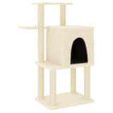 Cat Tree with Sisal Scratching Posts Cream 97 cm 172064