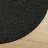 Shaggy Rug PAMPLONA High Pile Modern Black 280 cm 375293