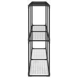 3-Tier Plant Stand Black 200 x 32 x 104 cm Steel 42021342