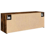 Bathroom Wall Cabinet Smoked Oak 80x25x30 cm Engineered Wood 860080