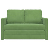 Sofa Bed Light Green 204 x 122 x 60 cm Velvet 42007951