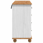 Chest of Drawer ASKIM White 91 x 40 x 79 cm Solid Pine wood 4105423