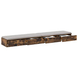 Bed Drawers Smoked oak 200 x 36.5 x 16.5 cm Engineered wood 866919