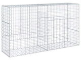 Gabion Basket with Cover 200x50x150 cm Galvanised Iron 3295155