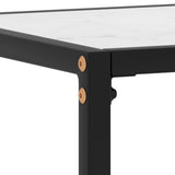 Console Table White 100x35x75 cm Tempered Glass 322813