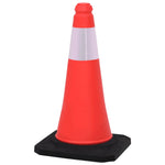 Reflective Traffic Cones with Heavy Bases 4 pcs 50 cm 150941
